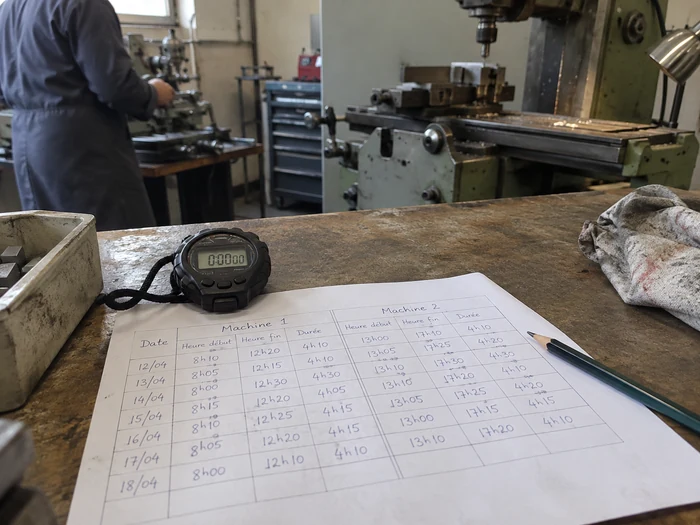 Suivi des heures de production
