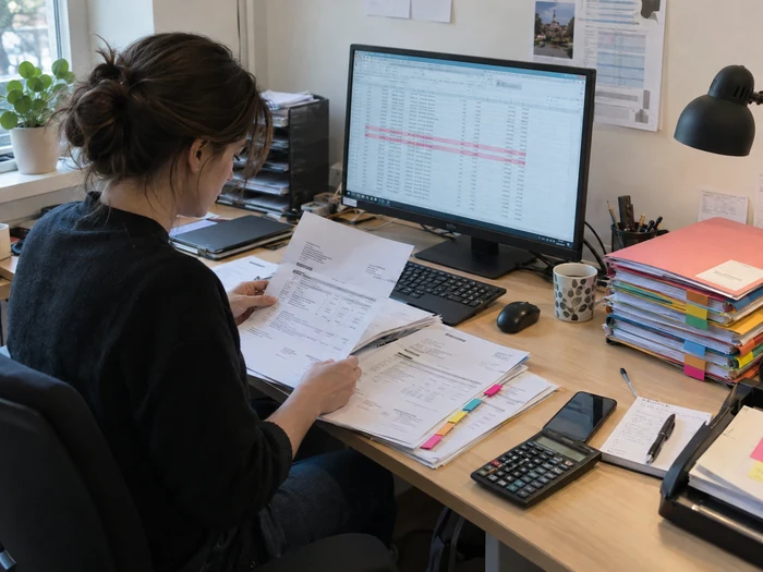 Contrôle de factures dans un tableur
