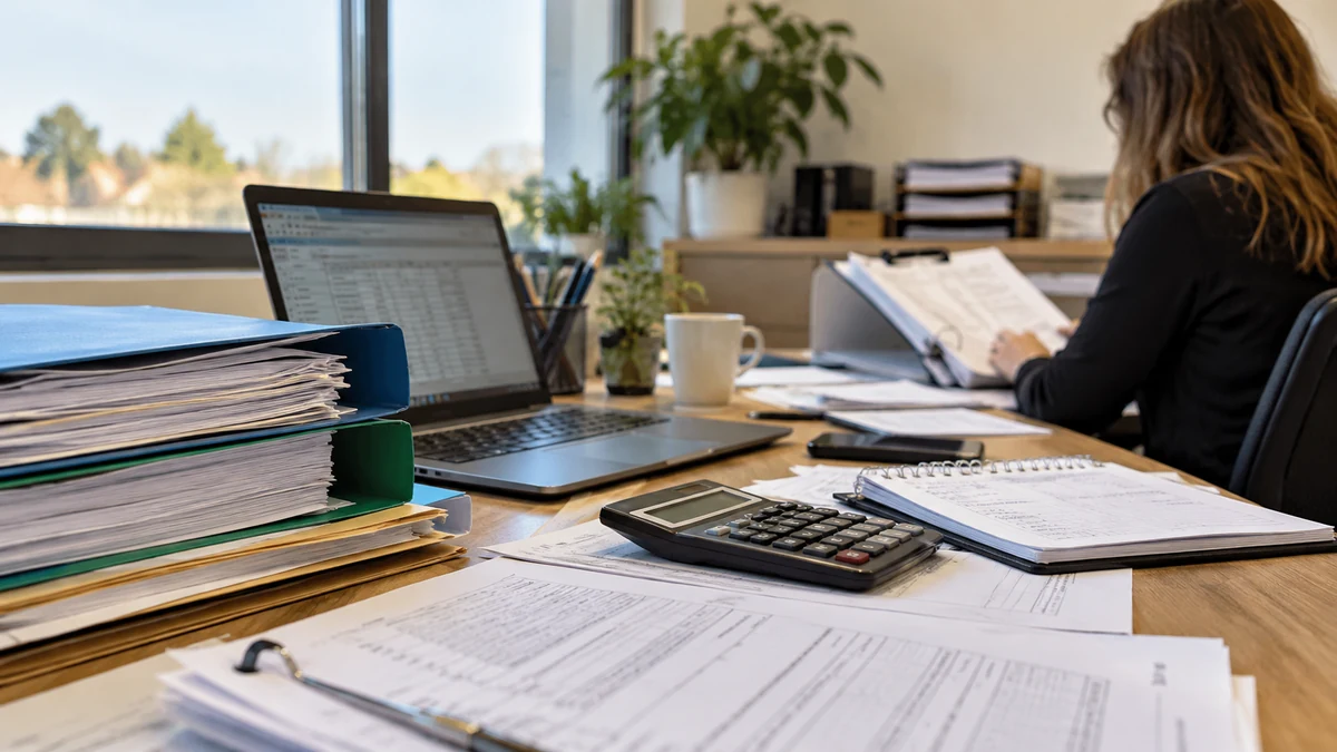 Poste de travail d’un comptable